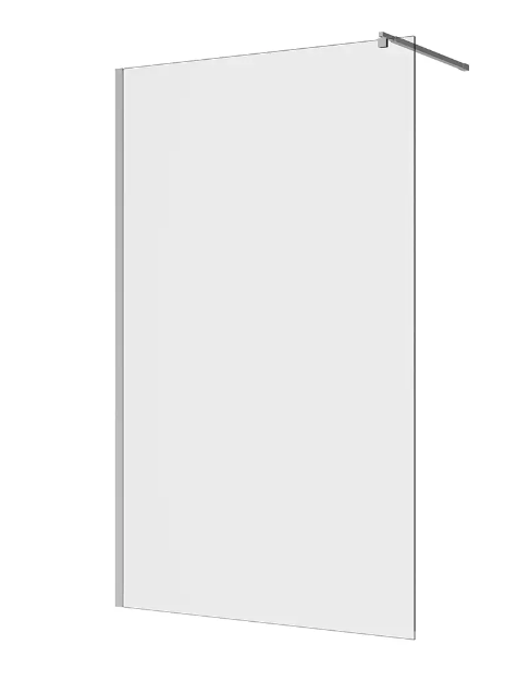 Doccia walk-in 90 cm vetro 8mm anticalcare trasparente h200 profili cromo | Keros COD-CD:BD05KER90-C00P