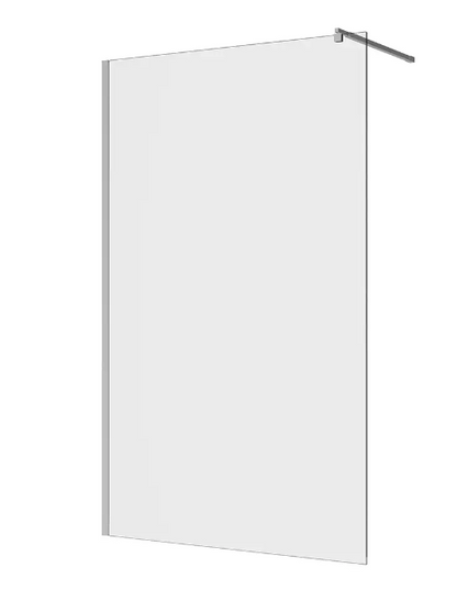Doccia walk-in 90 cm vetro 8mm anticalcare trasparente h200 profili cromo | Keros COD-CD:BD05KER90-C00P