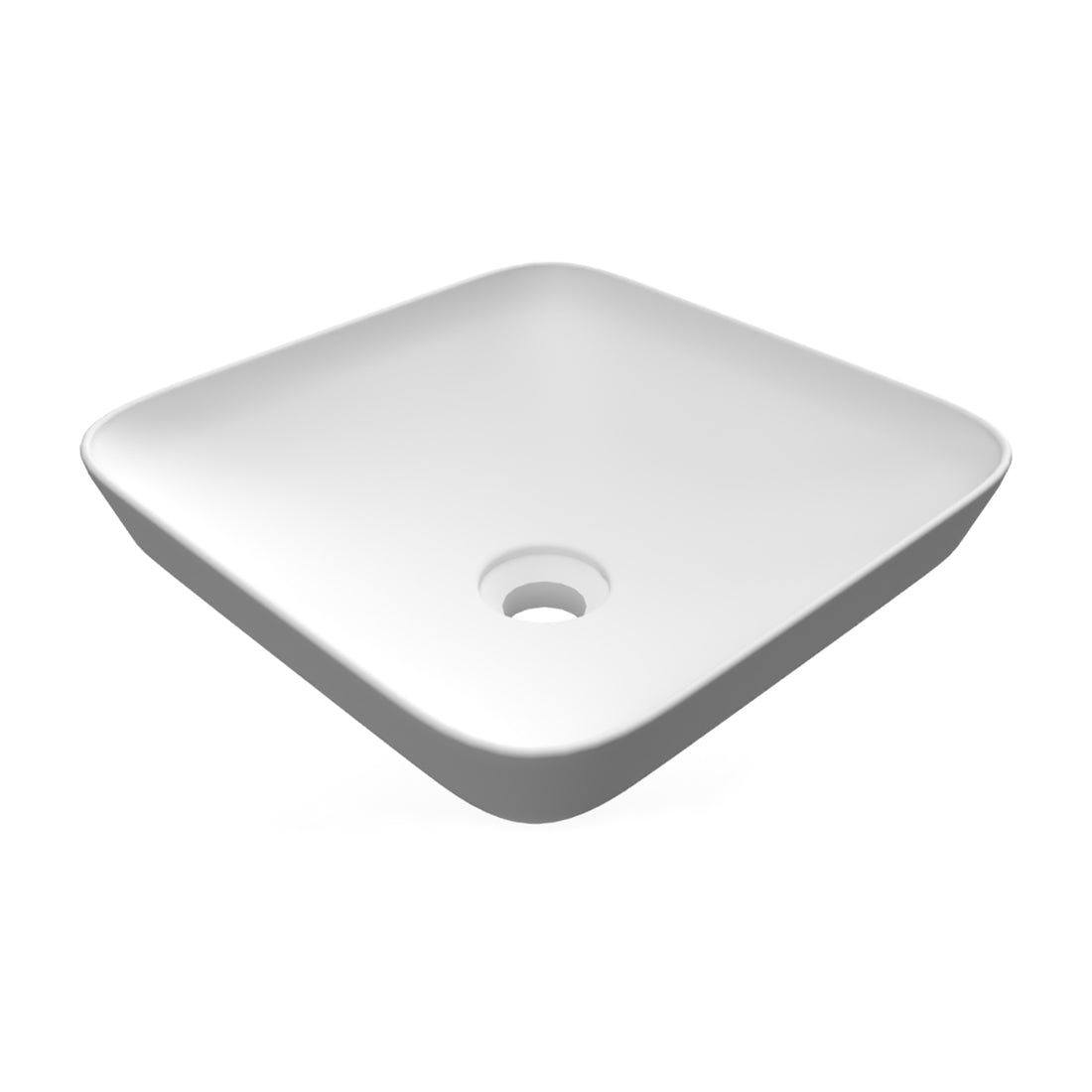 LAVABO DA INCASSO QUADRATO SENZA FORO VARIANT 36X36 CM COD-CD:185-RNSQD