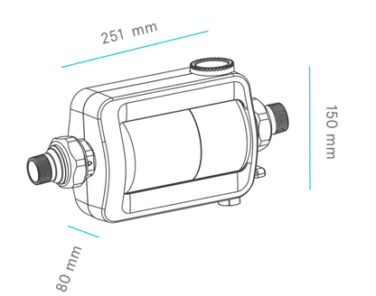 Filtermax Disk Filtro autopulente manuale con regolatore pressione 3/4&quot; COD:CD-04104103-01SG