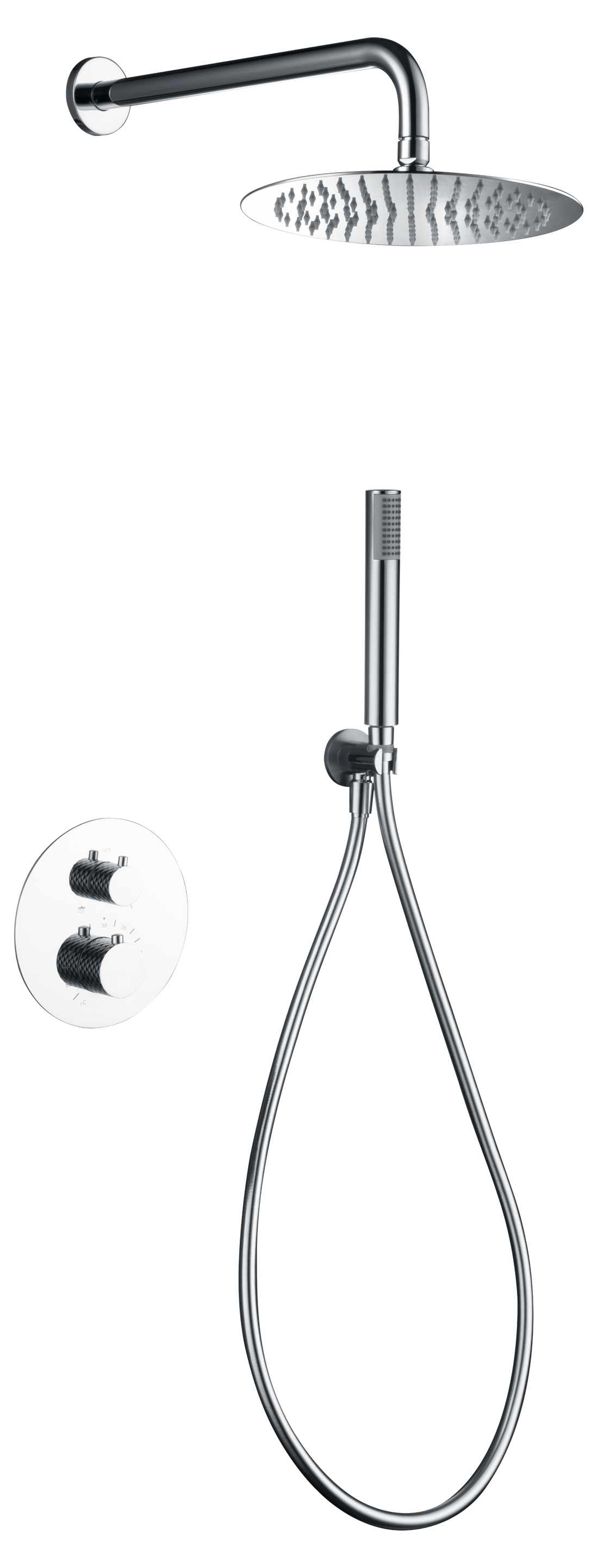 Set doccia termostatico incasso serie Genova COD: CD-GTG053I