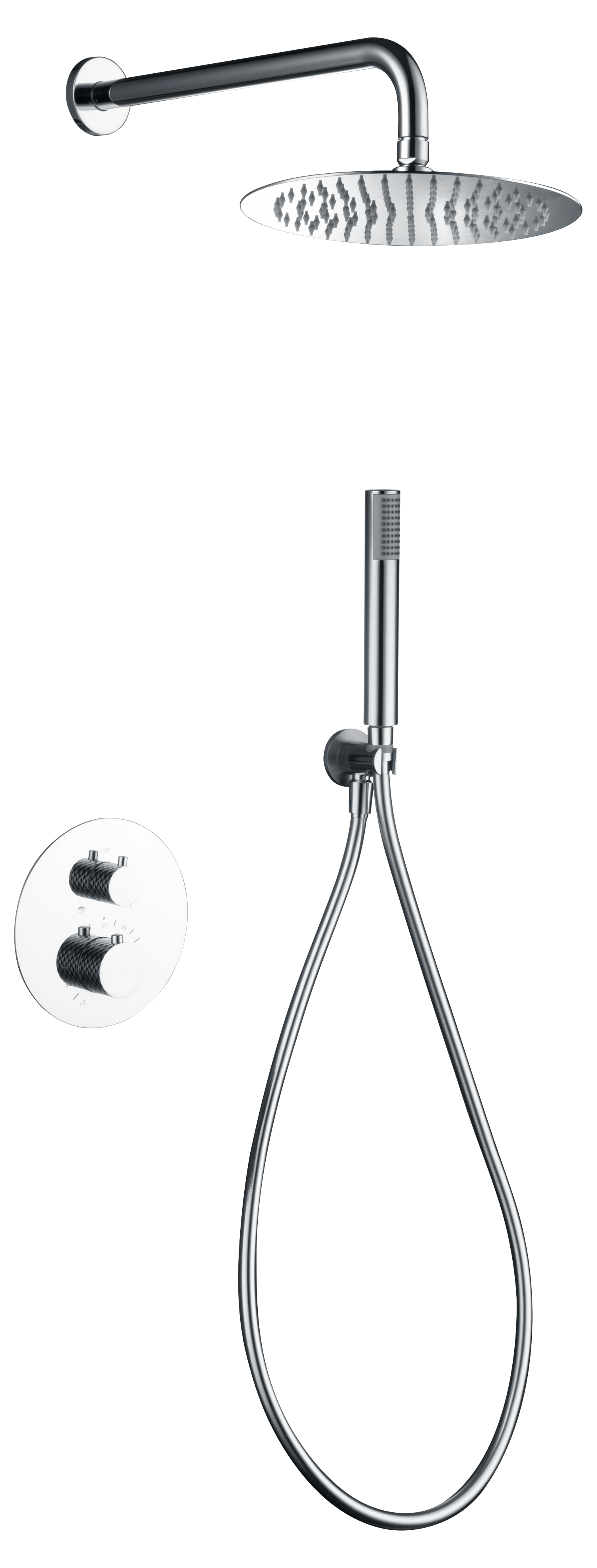 Set doccia termostatico incasso serie Genova COD: CD-GTG053I
