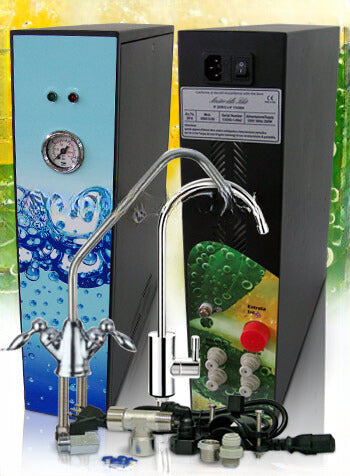 Osmosi inversa diretta SODA 2 vie pompa palette motore raff. acqua 200GPD Nero Opaco COD:CD-05001525X