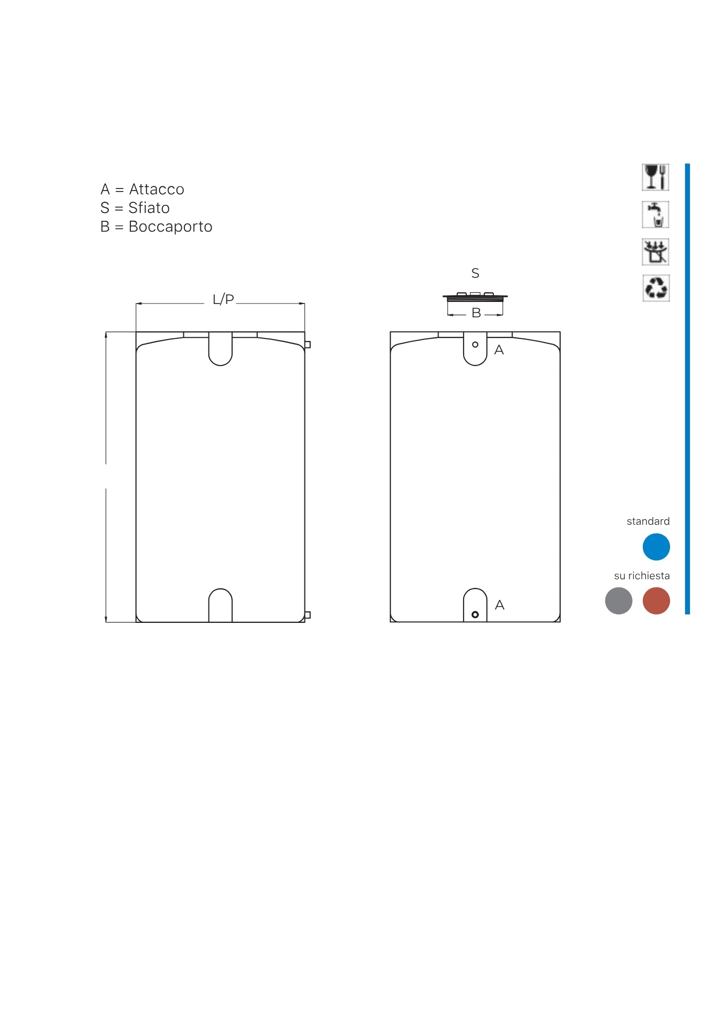 SERBATOIO CILINDRICO VERTICALE USO ALIMENTARE COD: CD- PLVRGS