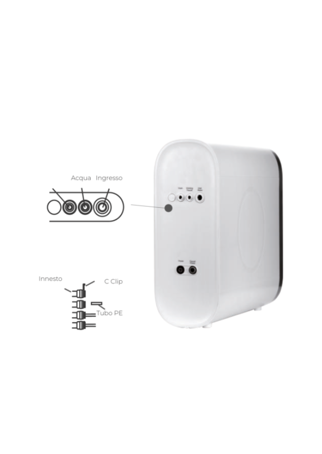 Depuratore Acqua Osmosi inversa 120lt./h con rubinetto elettronico incluso, con regolatore TDS -Acqua Liscia. COD:CD-050041001X