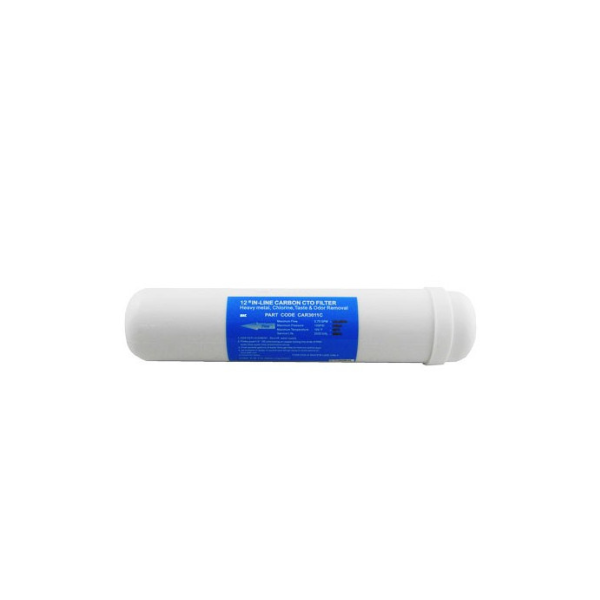 Filtro in linea Carbon Block 10 µm 2,5&quot;x12&quot; F1/4 CAR3011C COD: CD-R002331H