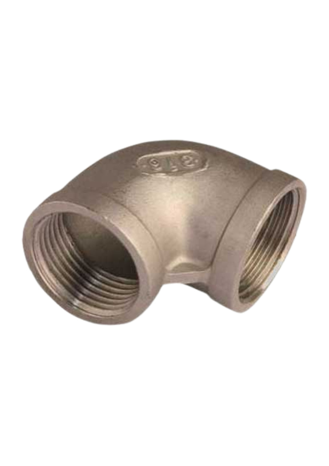 RACCORDO GOMITO 90° FILETTATO F/F ACCIAIO INOX   COD: CD-0790002C