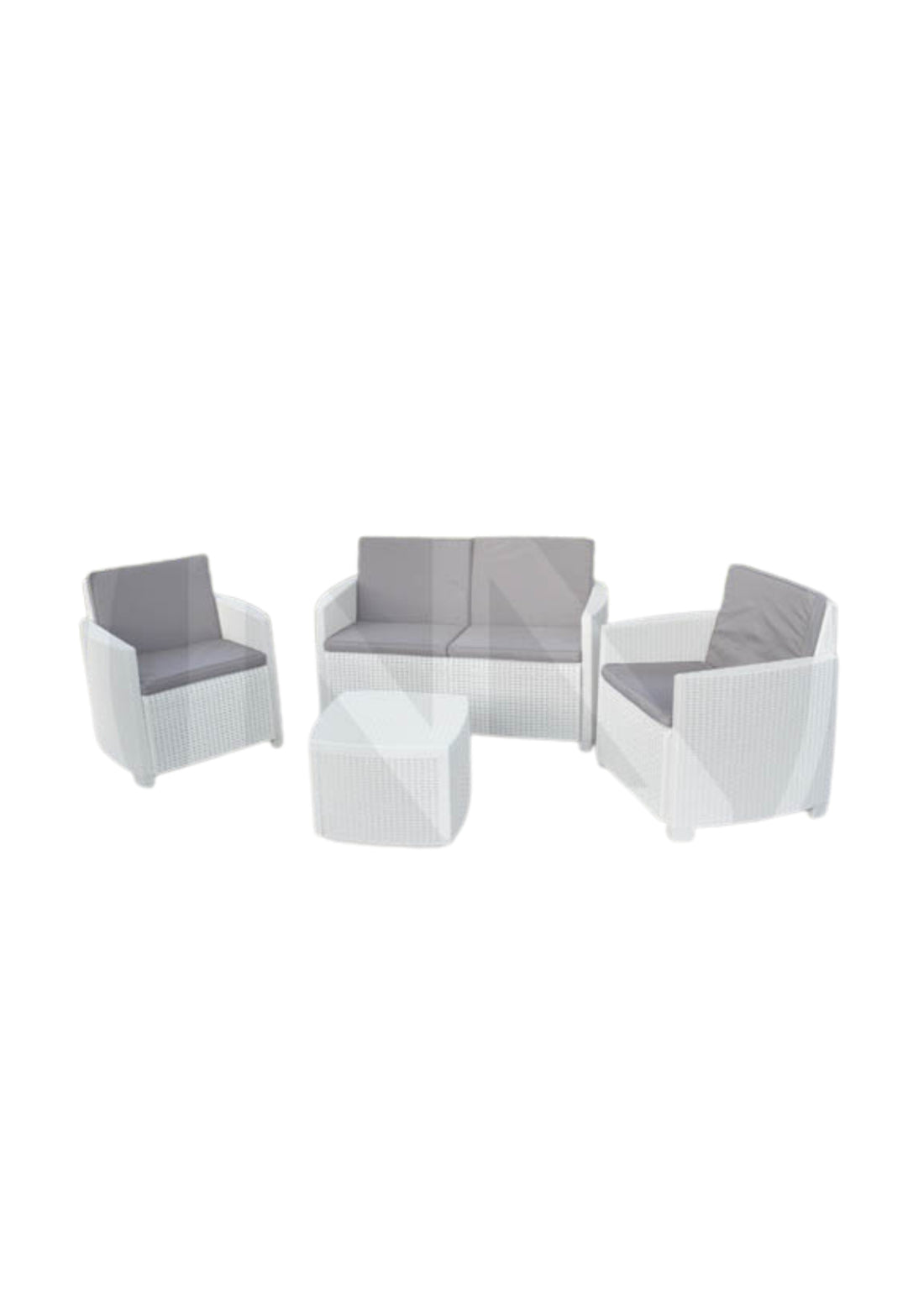 salotto in resina bianco &quot;PANAREA&quot;   COD: CD-75187DS