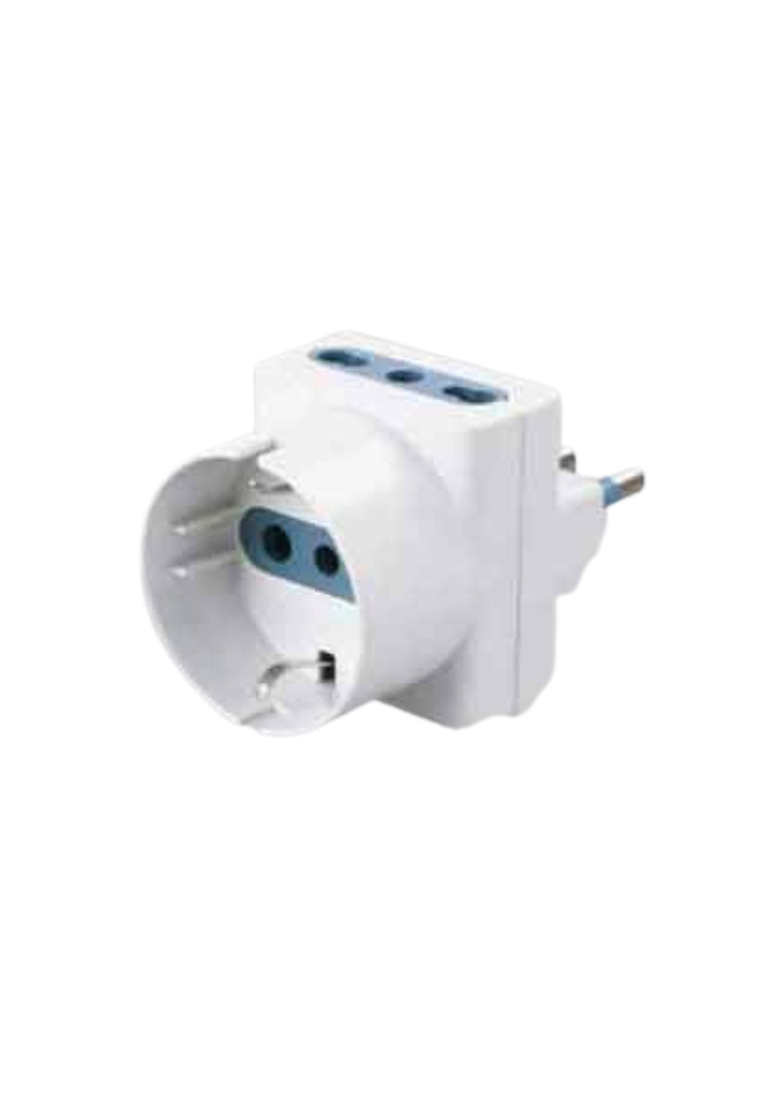 ADATTATORE TRIPLO SCHUKO BIVALENTE 16A IDEAL STAR   COD: CD-6921402CF