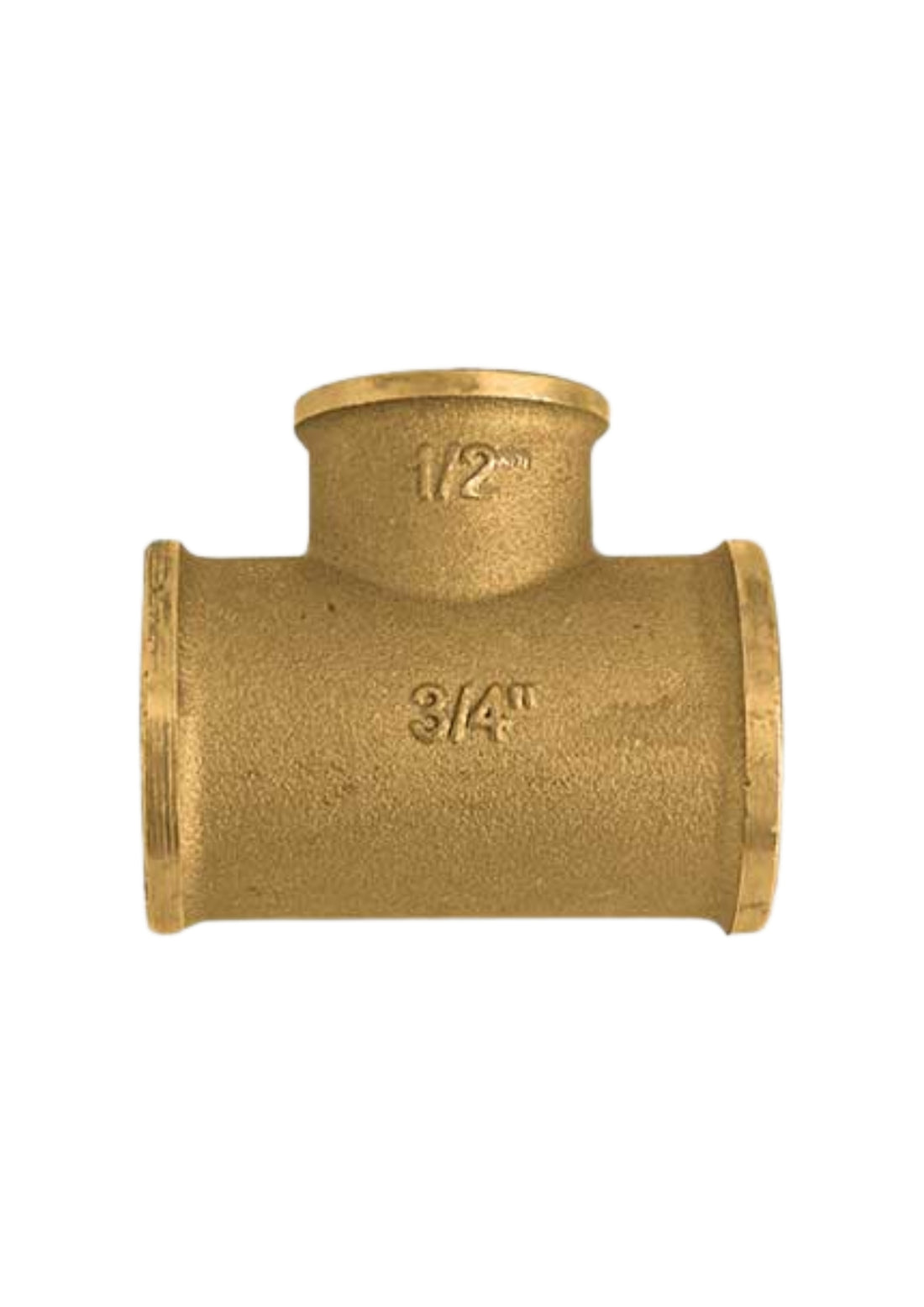 RACCORDO A TEE RIDOTTO AL CENTRO OTTONE GIALLO    COD: CD-06902C