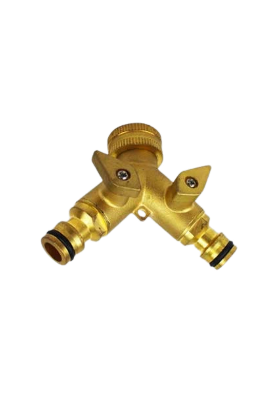 PRESA RUBINETTO DOPPIA USCITA IN OTTONE CON INNESTI RAPIDI IDEAL STAR   COD: CD-4004802CF
