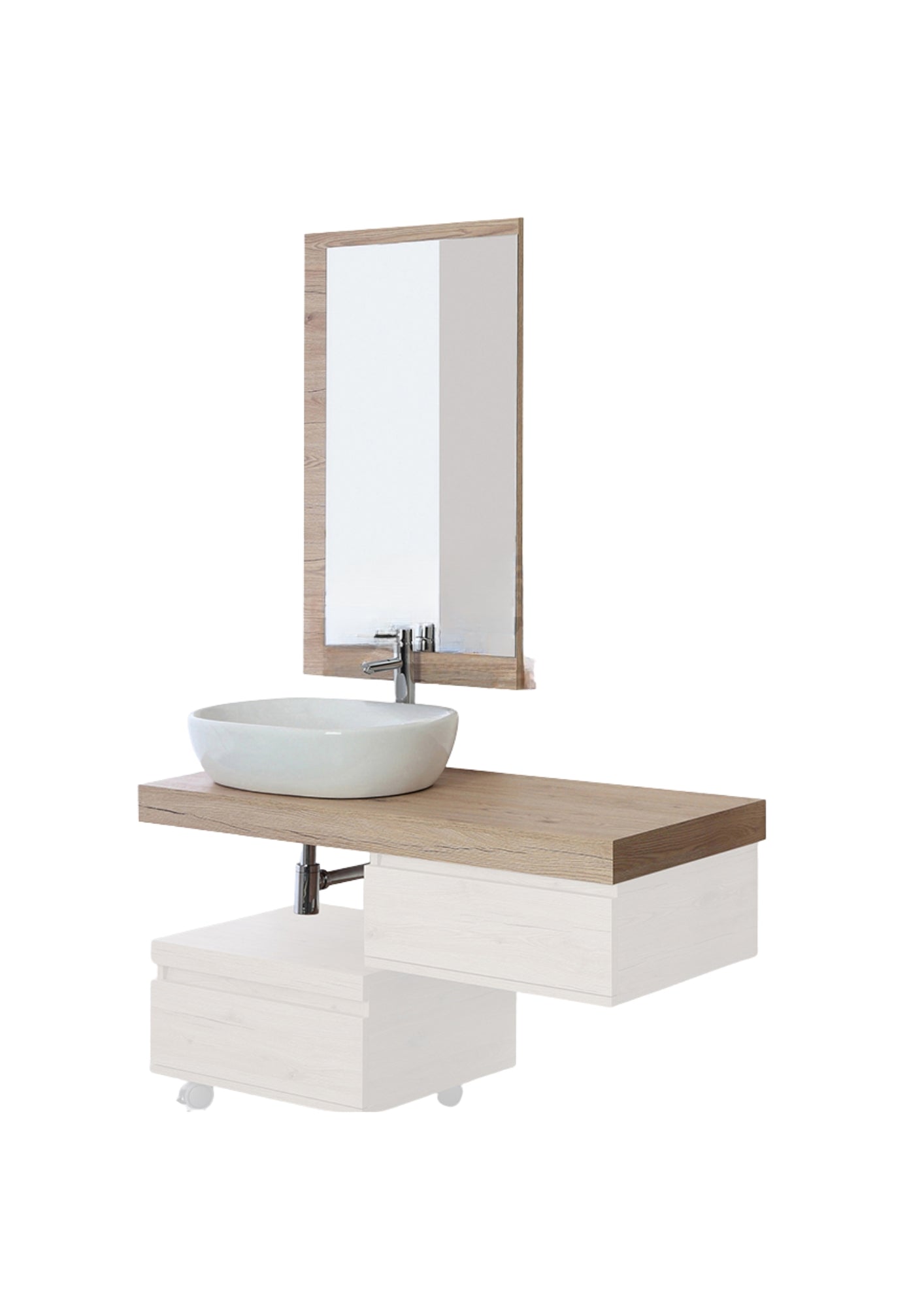 COMPOSIZIONE BAGNO SHELF ROVERE COD: CD-AB0CM