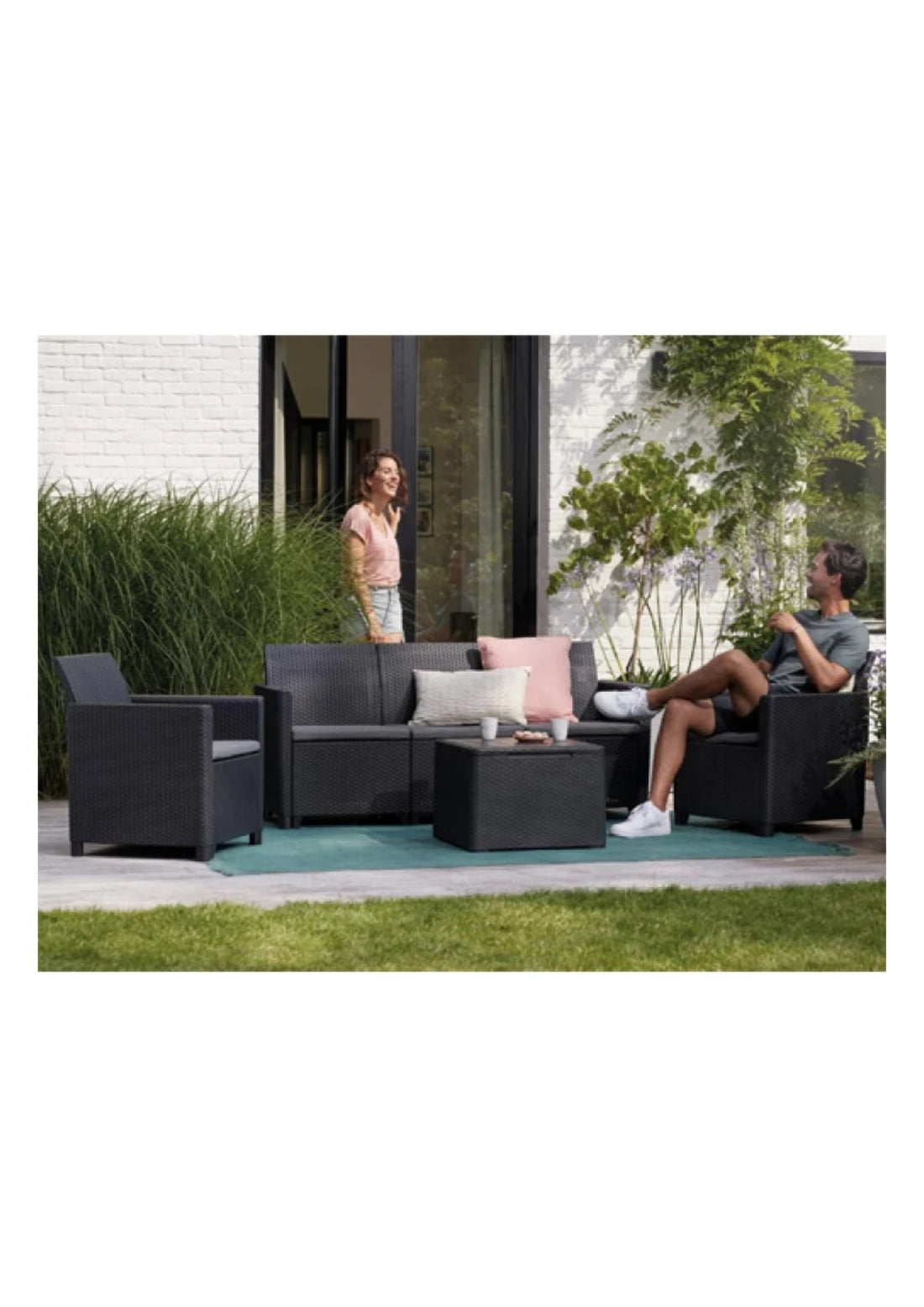 SALOTTO RESINA &quot;EMMA LOUNGE&quot; 3 POSTI KETER   COD: CD-26204DS