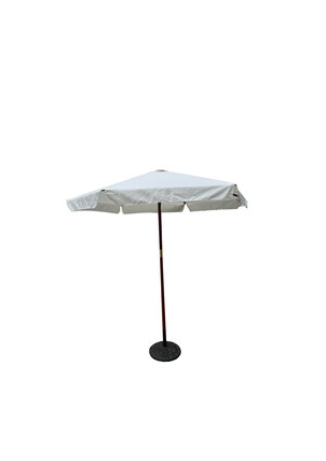 OMBRELLONE IN LEGNO TONDO PALO 38 D 250CM BIANCO  COD: CD-13115CAP