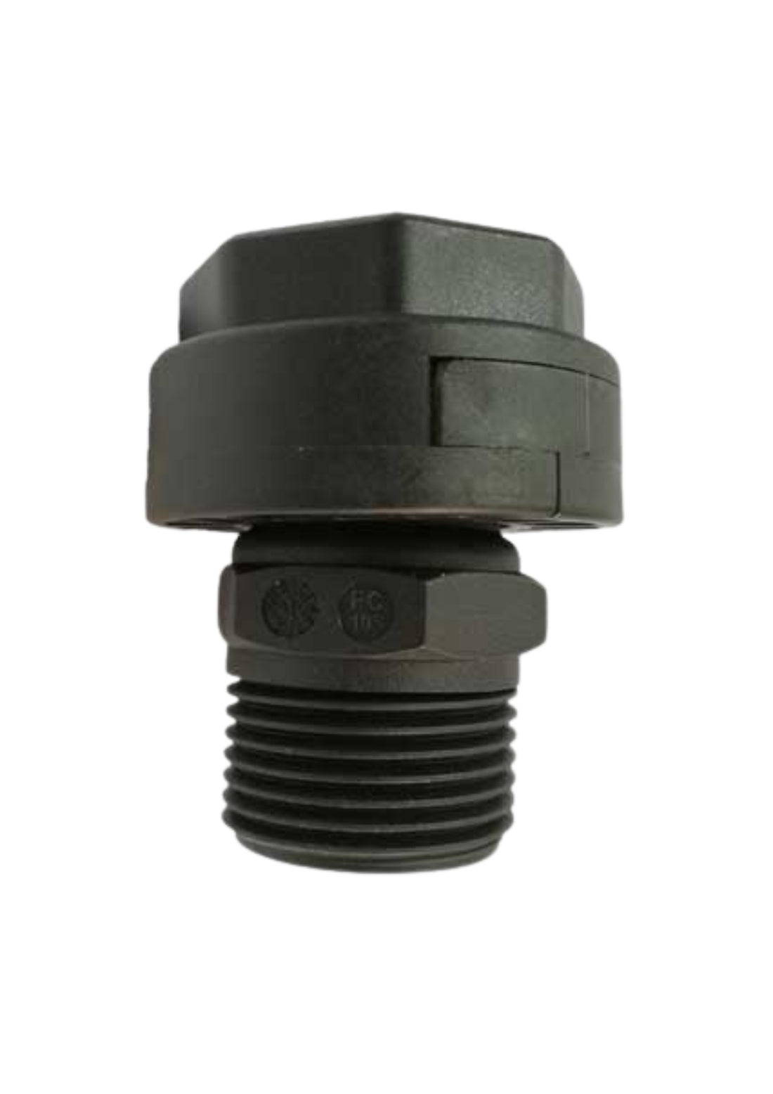 RACCORDO DIRITTO IN PLASTICA MF C/BOCCHETTONE    COD: CD-14320C