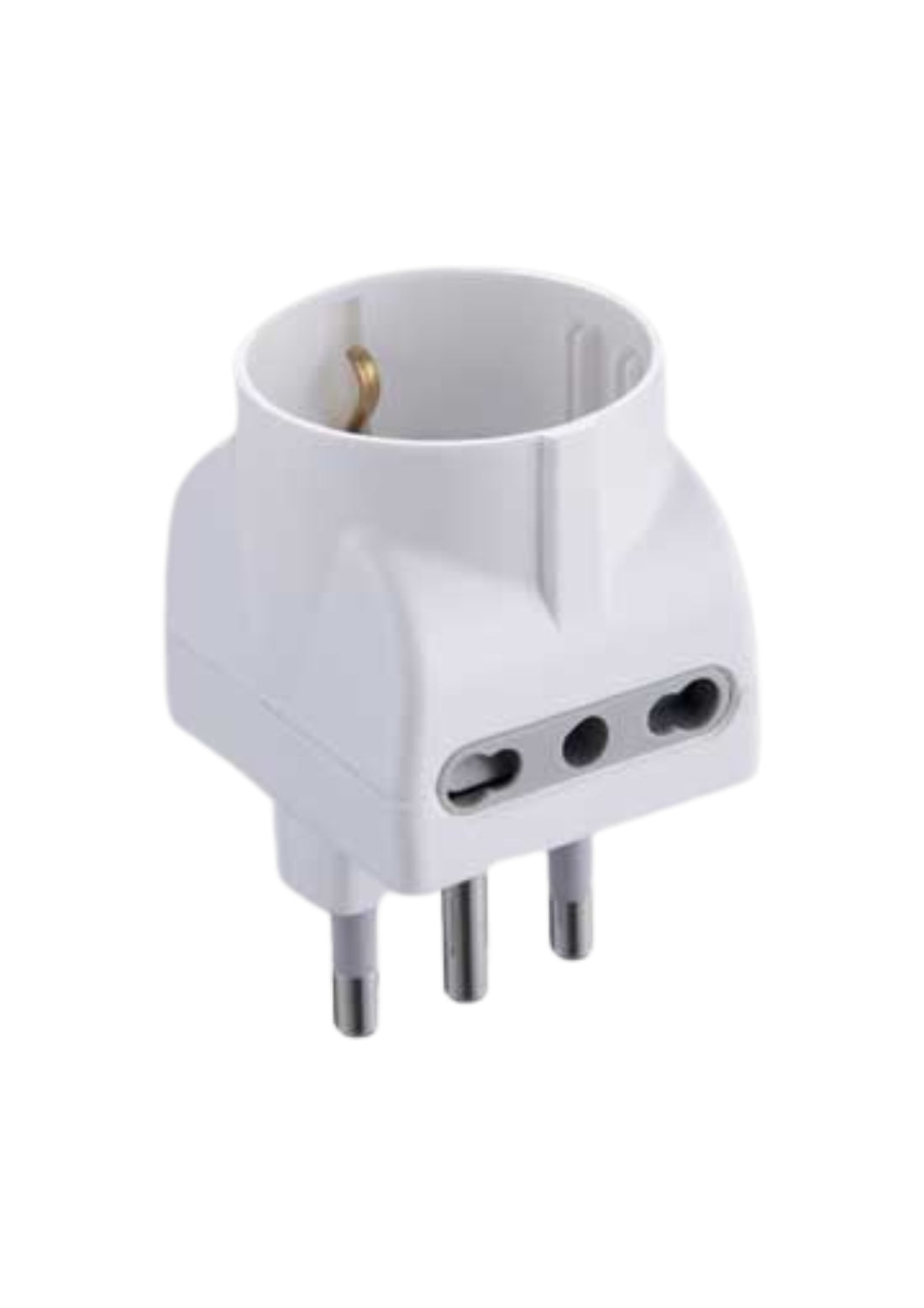 ADATTATORE TRIPLO SCHUKO/BIVALENTE    COD: CD-67760CF