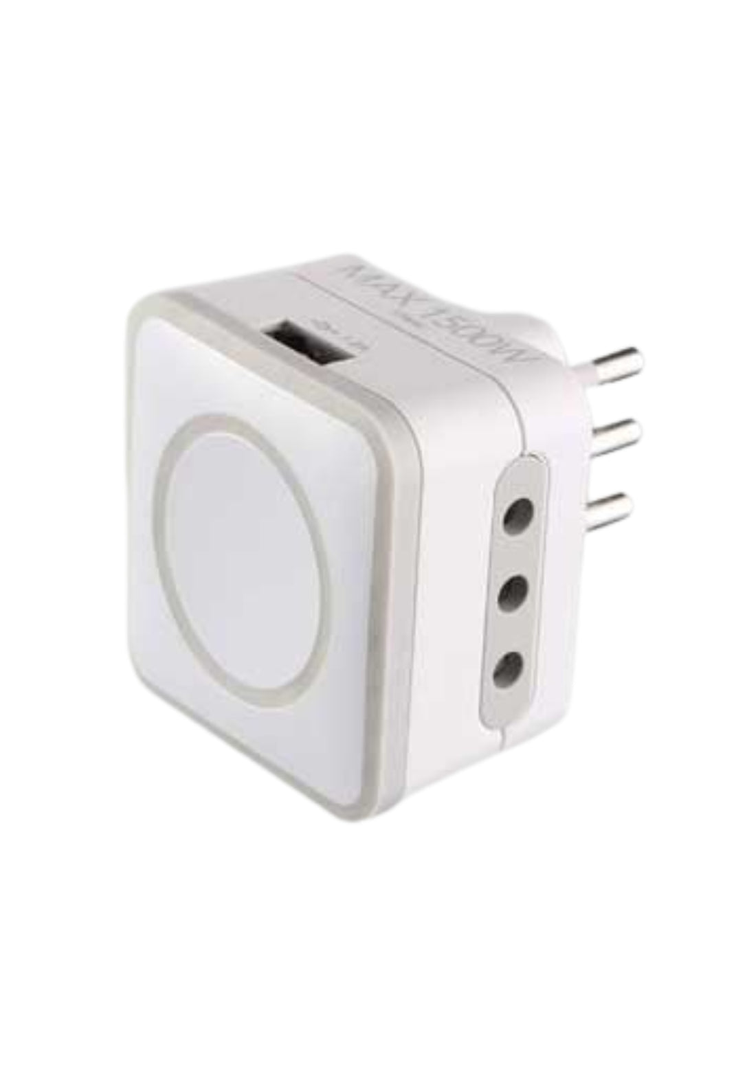 ADATTATORE TRIPLO CON PORTA USB 10A    COD: CD-6776602CF