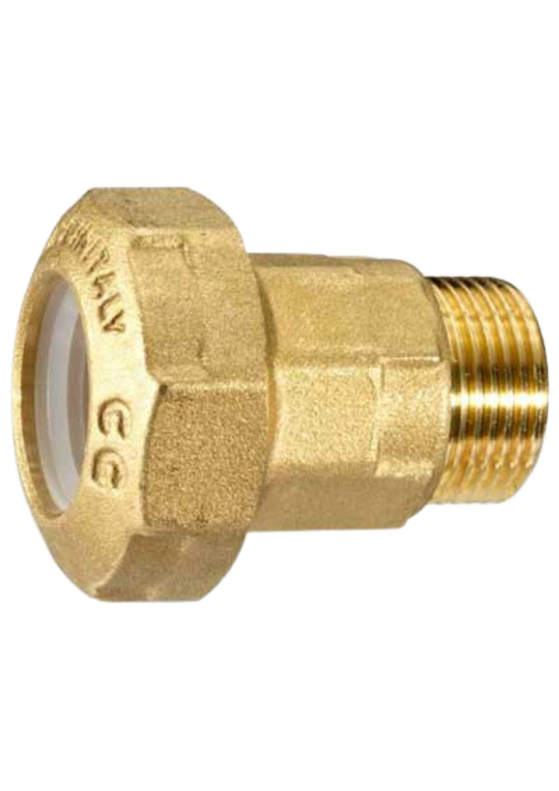 RACCORDO DRITTO MASCHIO PE ANELLO RESINA      COD: CD-07270C