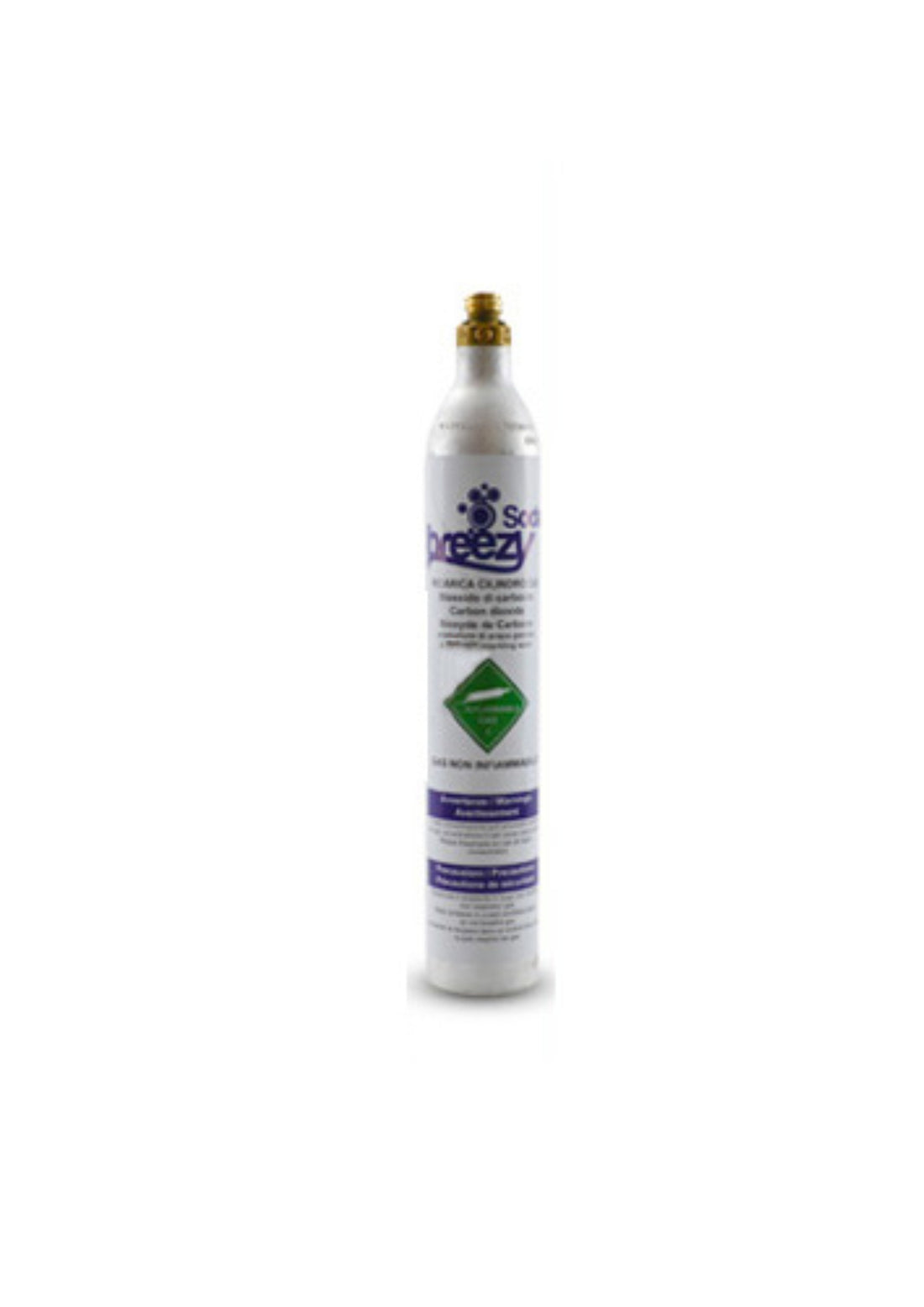 Soda Breezy cilindro Co2 carico e ricaricabile da 60lt. 425gr. ACME  COD: CD-16016104SG