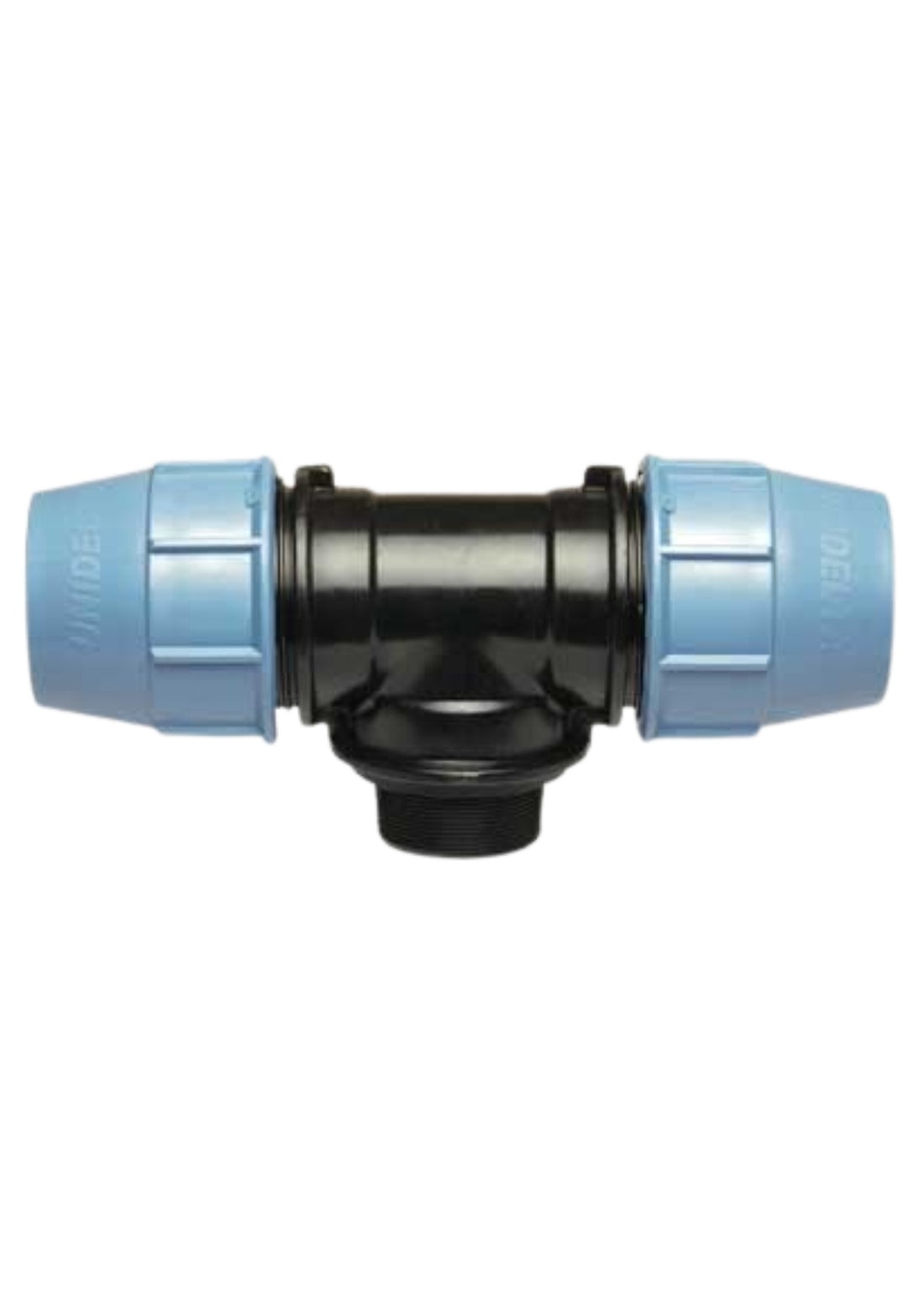 TEE 90° CON DERIVAZIONE MASCHIO PLASTICA   COD: CD-07728C