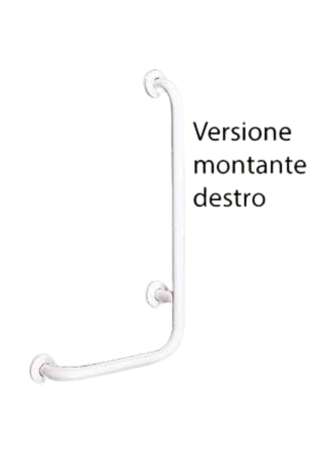 CORRIMANO CON MONTANTE PREVERNICIATO BIANCO     COD: CD-20024C