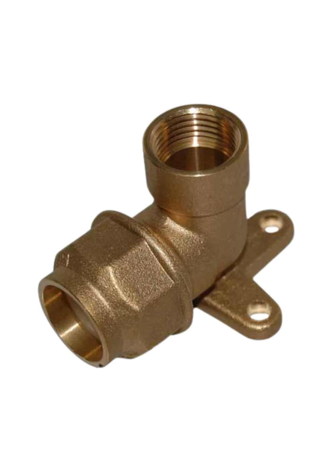 RACCORDO A GOMITO FEMMINA CON STAFFA ANELLO RESINA   COD: CD-07266C