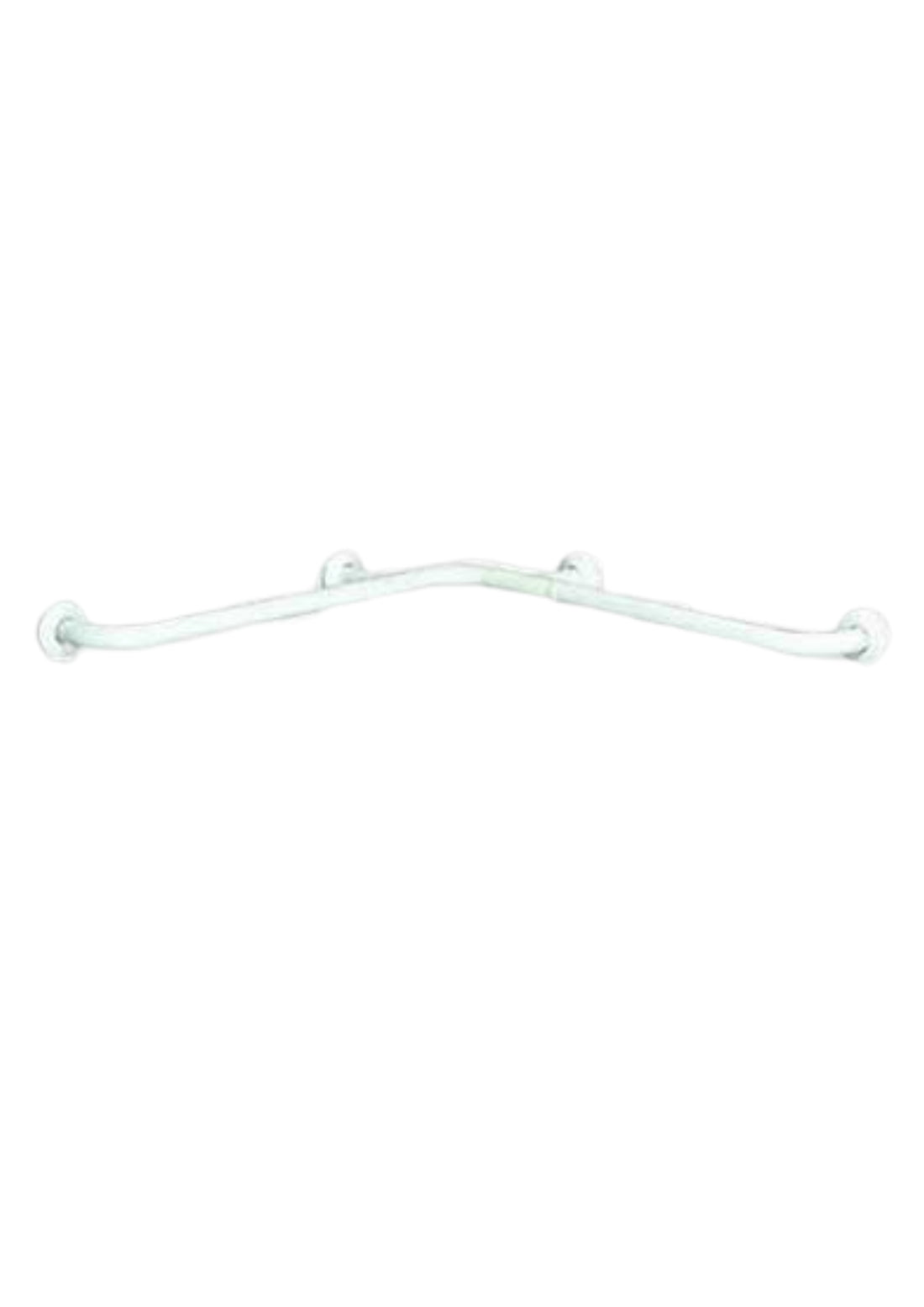 CORRIMANO AD ANGOLO PREVERNICIATO BIANCO     COD: CD-20026C