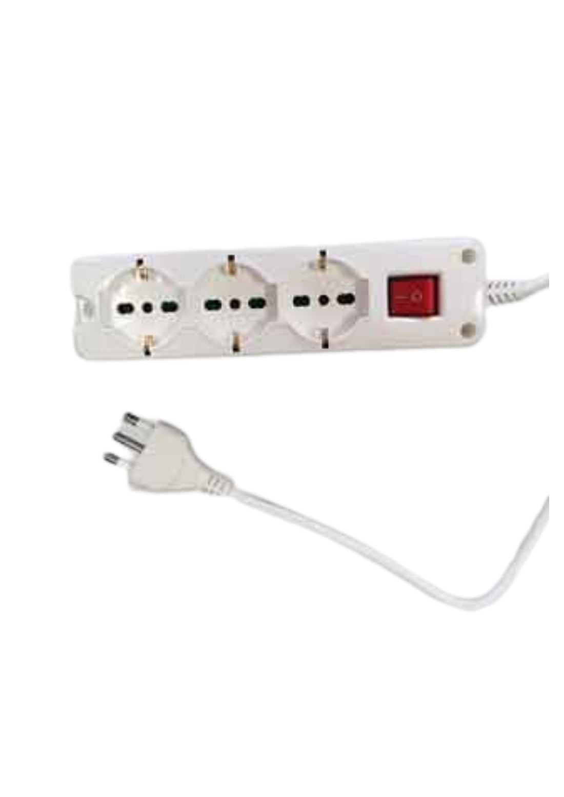 MULTIPRESA COMPATTA CON INTERRUTTORE IDEAL STAR   COD: CD-67904CF