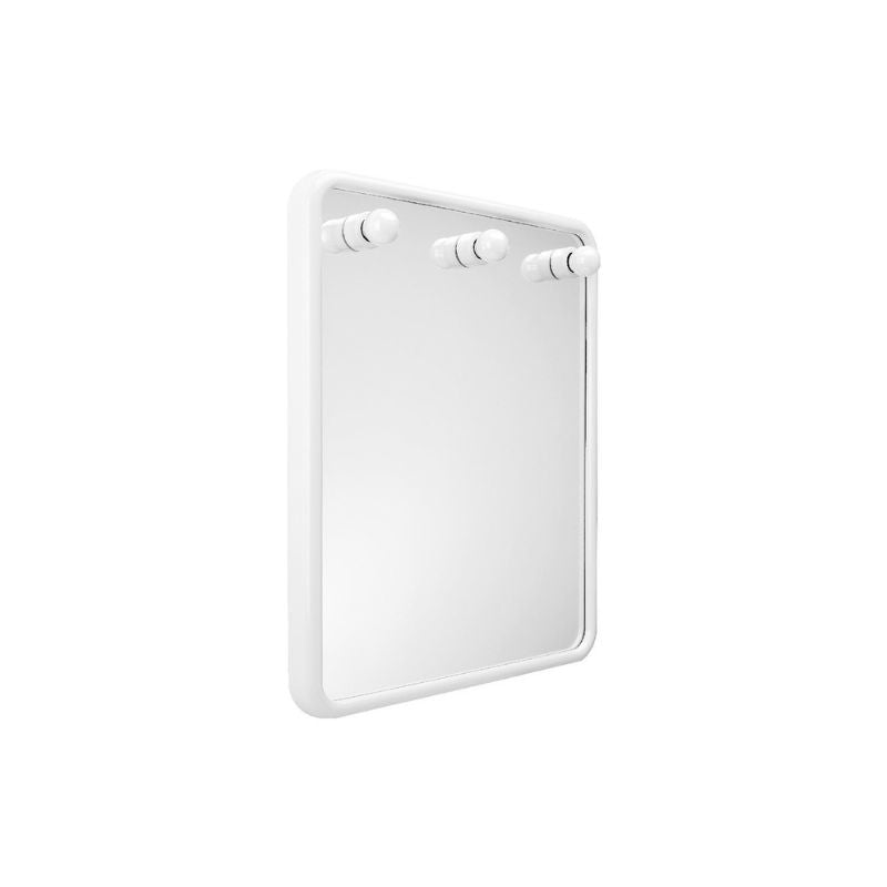 SPECCHIO QUADRO CON TRE LUCI SERIE LINEA