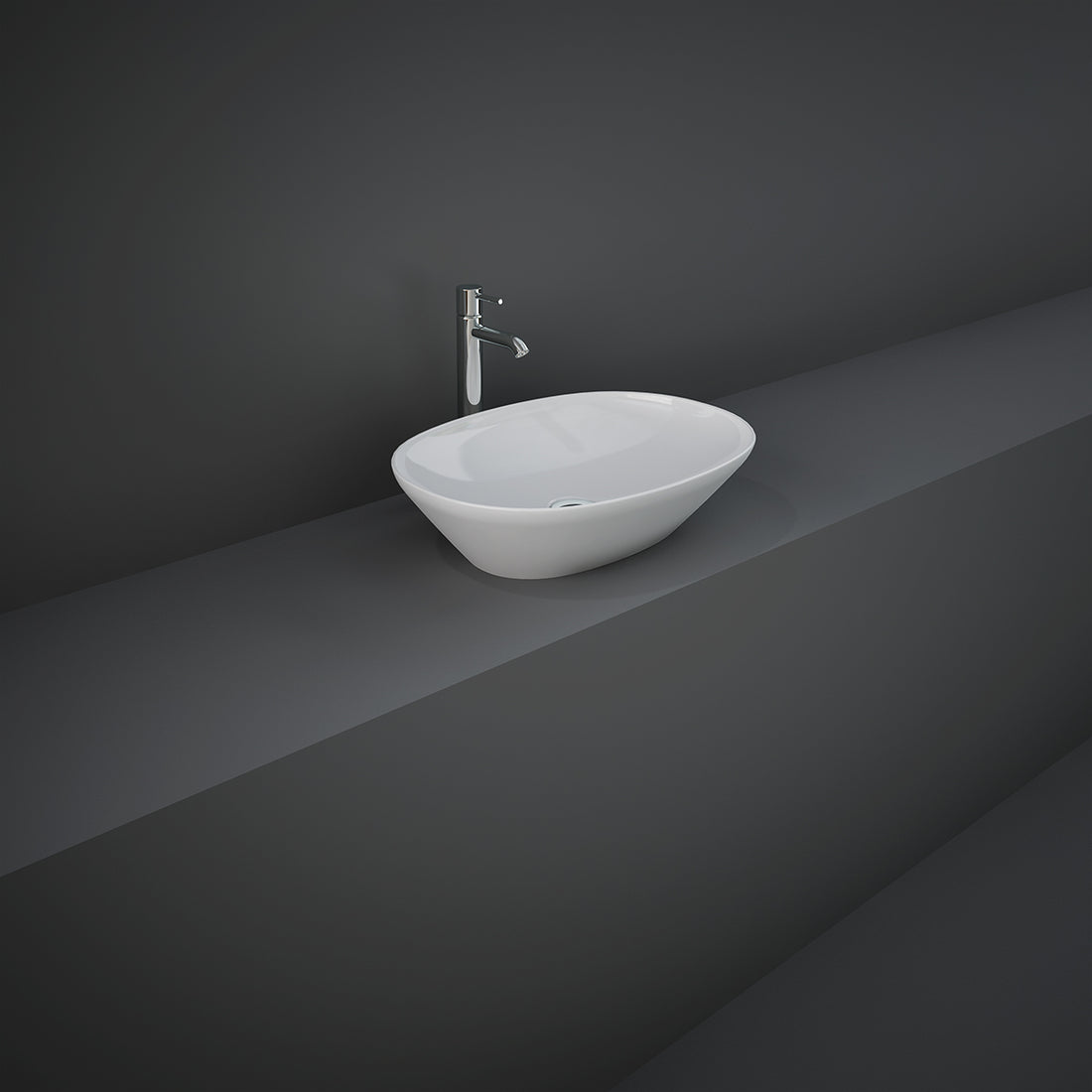LAVABO DA APPOGGIO OVALE (SENZA FORO) VARIANT 50X36 CM COD-CD:185-RNAOD