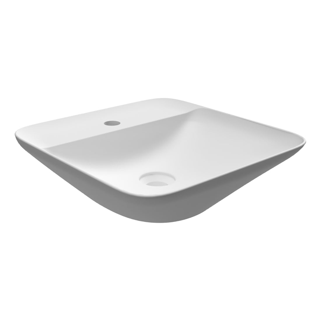 LAVABO DA APPOGGIO QUADRATO (MONOFORO) VARIANT 42X42CM COD-CD:185-RNAQFD