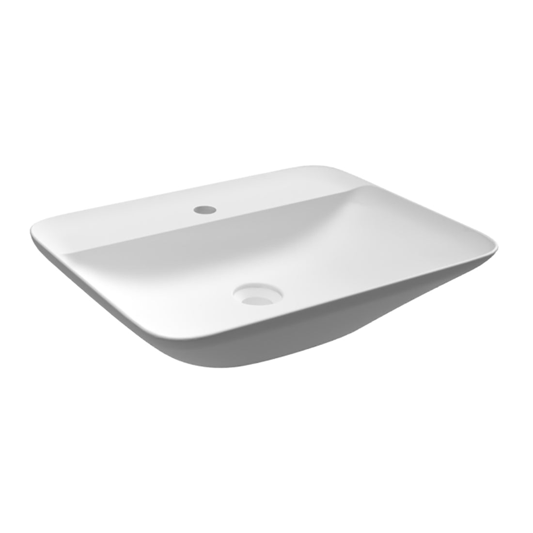 LAVABO DA APPOGGIO RETTANGOLARE (MONOFORO) VARIANT 55X42CM CM COD-CD:185-RNARFD