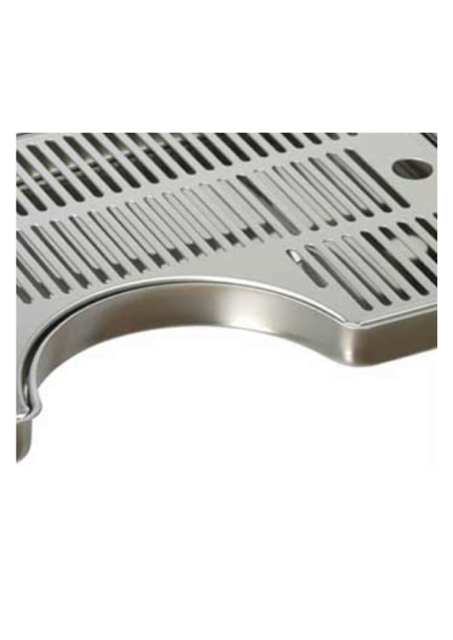 Radial drip tray for stainless steel columns – 400 x 220 x Ø 150mm. COD: CL-330798