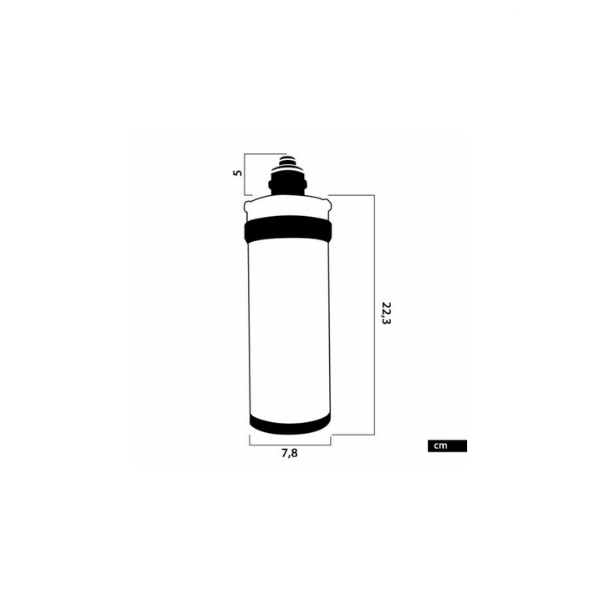 Kit Microfiltrazione acqua con filtro Ocean Blue Small – Acqua Liscia COD:CD-743S