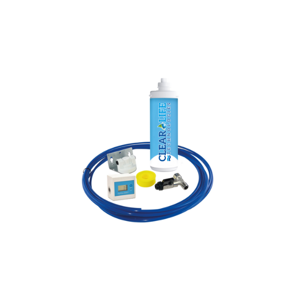 Kit Microfiltrazione acqua con filtro Sky Blue Small con Rubinetto unico 3 Vie Nero Opaco – Acqua Liscia COD: CD-38S