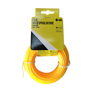 FILO DECESPUGLIATORE TONDO YELLOW-R MM2.7X15MT COD: CD-507669CAP