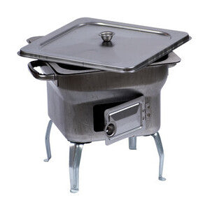 BARBECUE IN ACCIAIO FORNACELLA 25X25XH24 CM    COD: CD-5815CAP
