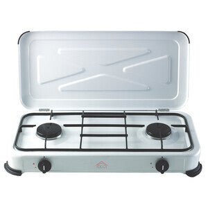 FORNELLO A GAS 2 FUOCHI C/COPERCHIO     COD: CD-4922CAP