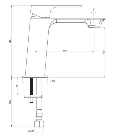 Miscelatore lavabo scarico  1”¼ COD:CD-CORU3450
