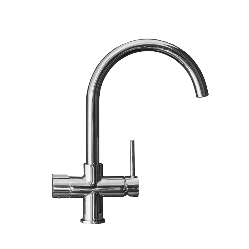 Rubinetto 4 vie alto tondo COD:CD-MSC4VCMBLRF-W