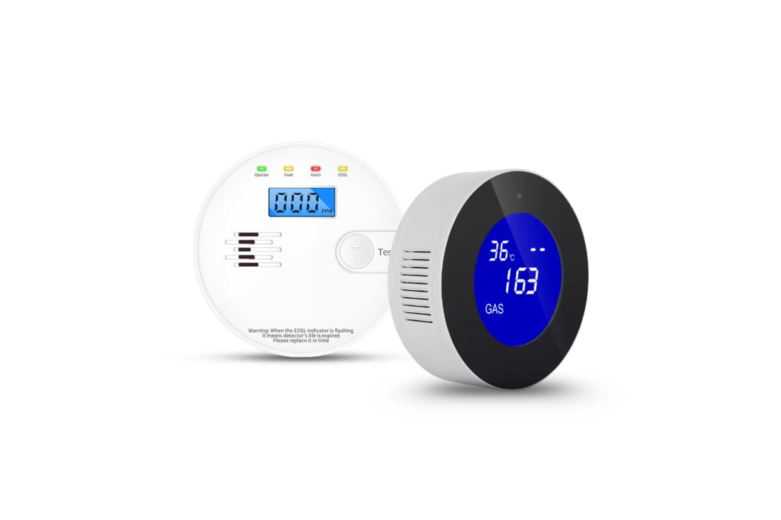 Rilevatore monossido di carbonio stand alone + Rilevatore gas/GPL &quot;Smart Tuya&quot; con controllo Wi-Fi.