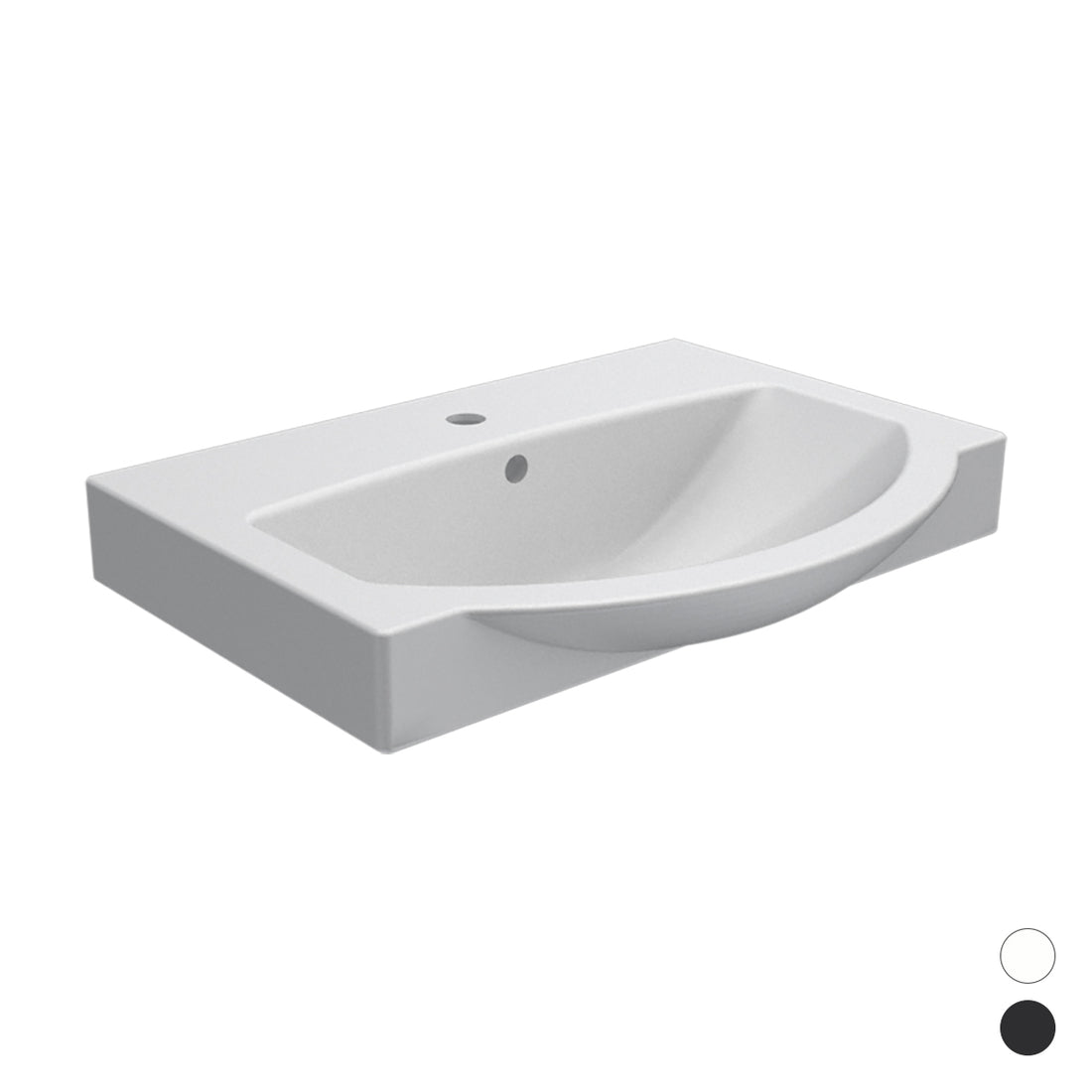 LAVABO A PARETE MOD. LP95CM50X40 Bianco 185-LP95-BI050D