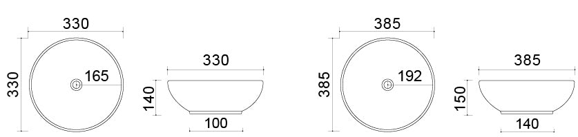 LAVABO DA APPOGGIO SLIM 185-LVA02D
