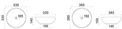 LAVABO DA APPOGGIO SLIM 185-LVA02D