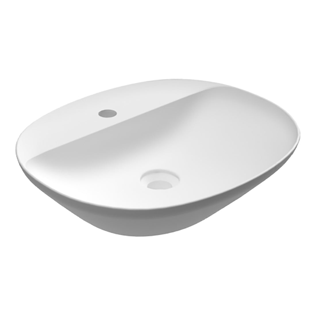 LAVABO DA APPOGGIO OVALE (MONOFORO) VARIANT 50X42CM COD-CD:185-RNAOFD