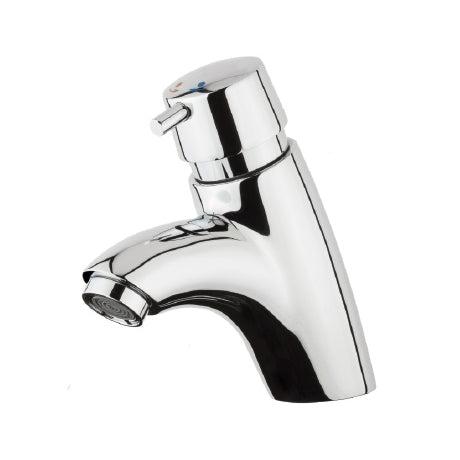 MISCELATORE LAVABO TEMPORIZZATO COASSIALE CON REGOLAZIONE TEMPO