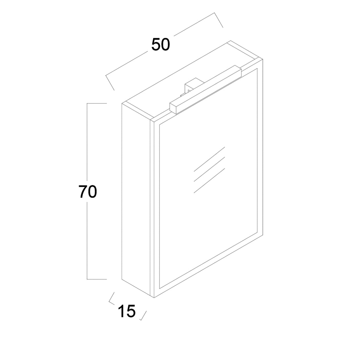 SPECCHIO CONTENITORE VERTICALE