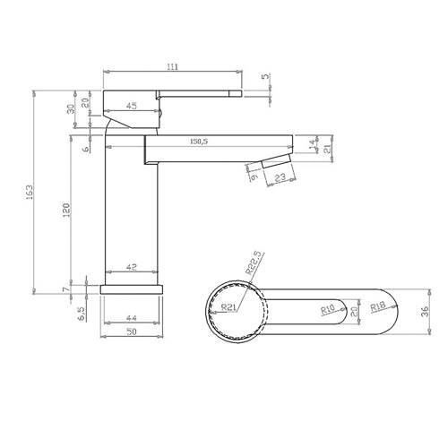 MISCELATORE MONOCOMANDO LAVABO