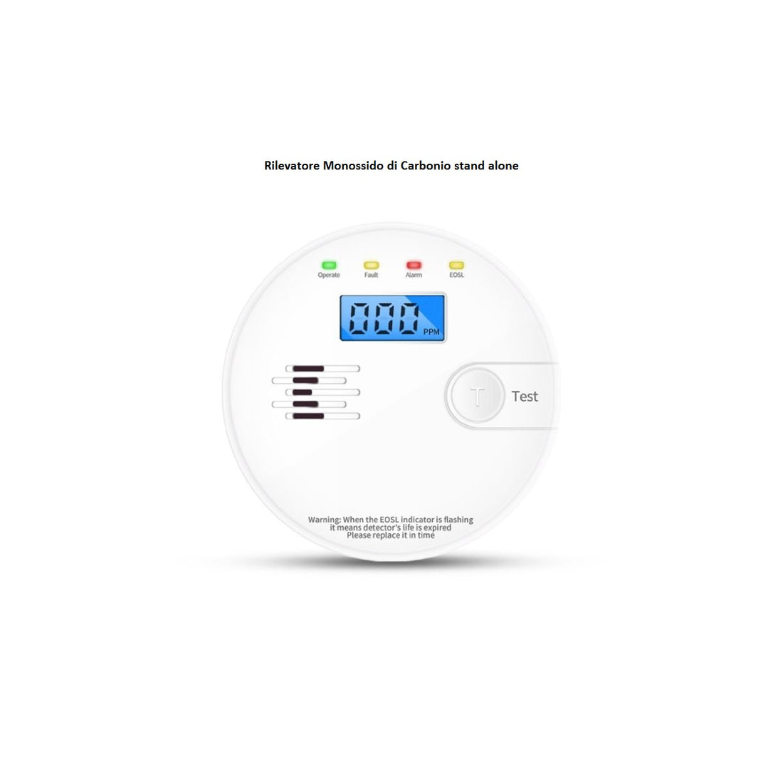 Rilevatore monossido di carbonio stand alone + Rilevatore gas/GPL &quot;Smart Tuya&quot; con controllo Wi-Fi.