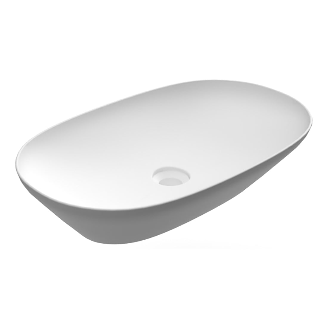 LAVABO DA APPOGGIO OVALE ALLUNGATO (SENZA FORO) VARIANT 60X36 CM COD-CD:185-RNALD